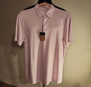 Charles Tyrwhitt Men's Classic Jersey Polo Pink Size Small